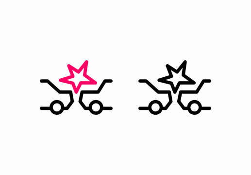 AEB Autonomous Emergency Braking (Automatic Emergency Braking) information sign