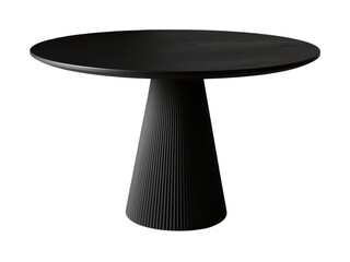 Black 3d table top hat isolated Background 