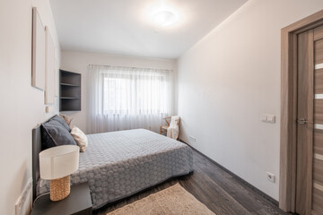 Bright and Minimalist Home Bedroom Interior with Cozy Decor