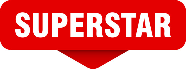 superstar sticker. superstar sign on transparent background