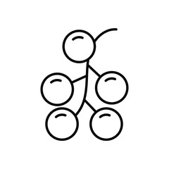 Redcurrant Vector icon