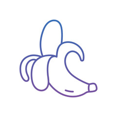Obraz premium Banana Vector icon