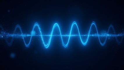 Blue waveform technology screen