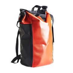 Modern Waterproof Dry Bag with a Minimalist Design Isolated on Transparent Background