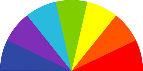 Obraz premium Colourful rainbows and cloud with rainbow colors tail . Cartoon rainbow . Hand drawn color arc vector illustration. Doodle, flat graphic colorful collection.