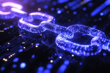 Digital chain links on circuit board