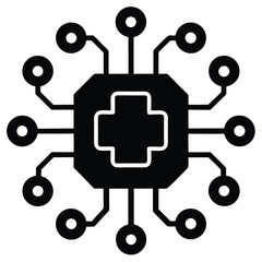 abstract robot vector illustration