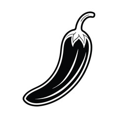 chili cuisine vector silhouette set