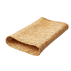 Elegant Minimalist Straw Beach Mat with a Refined D Isolated on Transparent Background