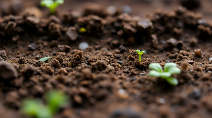 Exploring the Tiny Wonders of Soil: A Macro View of Loamy Soil and its Microbial Life