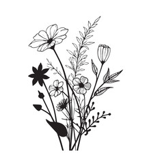 vector illustration of flowers