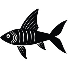 vector illustration of a fish