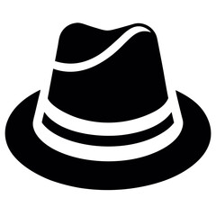 black hat isolated on white background