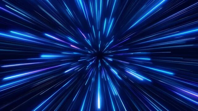 purple and blue line burst, abstract background, concept time and space, time travel, going to future, back to past, science fiction scifi