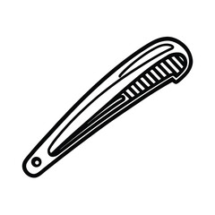 vector illustration of a knife