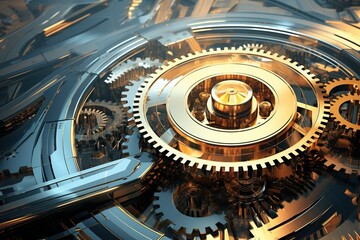 hi tech, mechanical technology, Backgrounds, modern conceptual, Connection, Digitally Generated Image