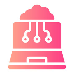 artificial intelligence gradient icon