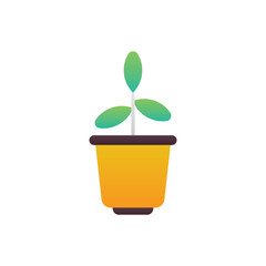 Pot Plant Vector icon
