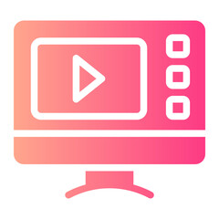 streaming gradient icon