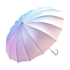 Elegant Travel Beach Umbrella with a Refined Design Isolated on Transparent Background