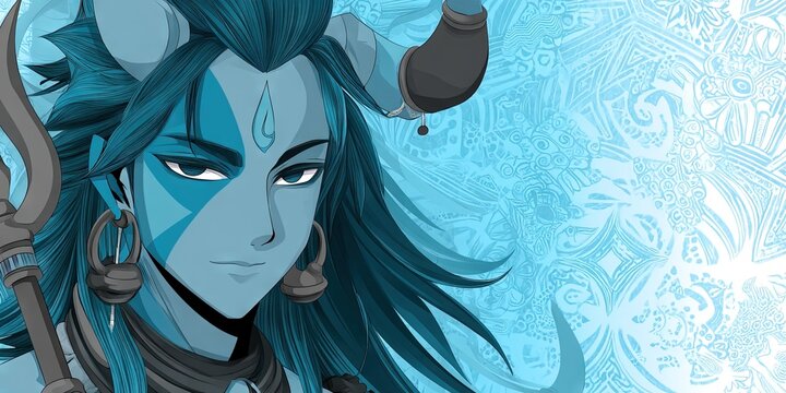 shiva anime hindu deity 