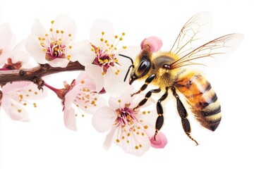 Adorable Bees in Bloom: Seasonal Spring Clipart for Cheerful Vibes and Mood
