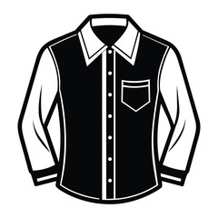 Men's shirt silhouette art