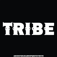 modern unique round sans serif style font vector