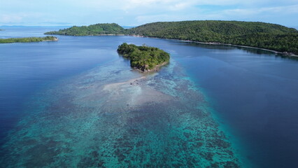 View of Manyaifun island in Raja Ampat, West Papua, Indonesia