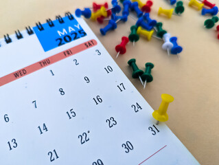 May 31st date marked on calendar