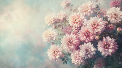 gerbera, graphic design, rose, holiday, postcard, Elegant wedding invitation card background vector. Minimal hand painted Elegant Chrysan flowers texture template background. Design for wedding, vip c