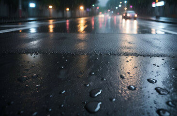 Wet asphalt texture background