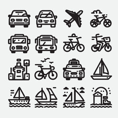 Veterinary icon set. Contains such icons as pets, medical history, health care, vet, vaccines, test, dental care, antiparasitic, diagnosis, x ray, veterinary clinic and more. Vector illustration