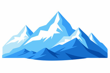 mountain landscape vector illustration