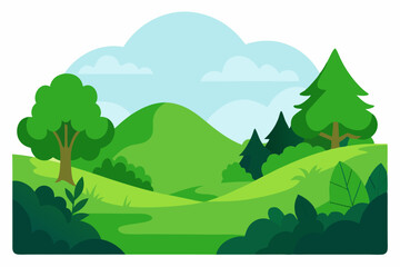 Fototapeta premium landscape with mountains