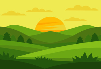 Obraz premium landscape with mountains