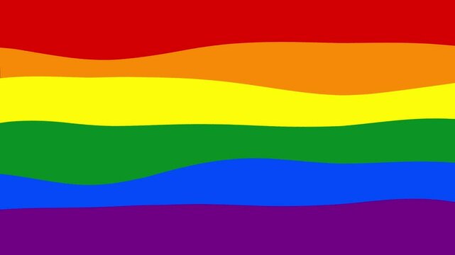 colorful pride rainbow flag wave background