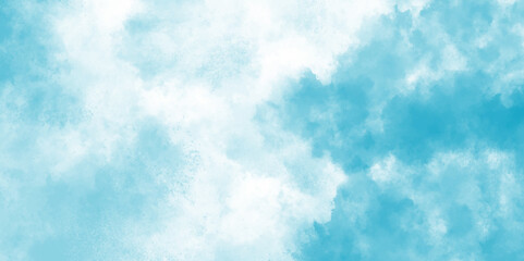 Abstract cerulean, blue cloud pattern watercolor wash texture brushed background. Light greenish blue colorful landing page flat background vector design. Smoke mist or smog background of smoke vape. 