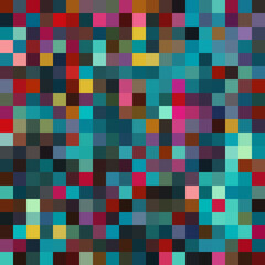 Colorful abstract mosaic background. Pixel effect. Camo and camouflage.