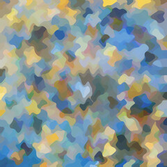 Colorful patched abstract background. Stain effect and camouflage. Spotted backdrop.