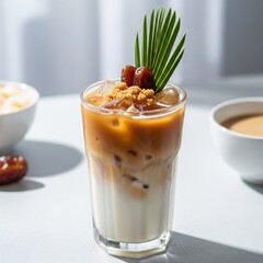 Date Palm Iced Latte.