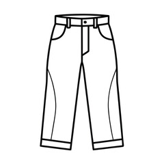 jeans isolated on white