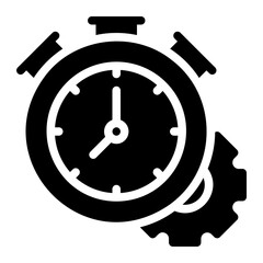deadline glyph icon