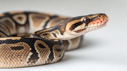 Obraz premium Desert Ghost Ball Python on studio background