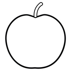 vector illustration of an apple