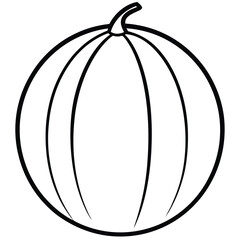vector illustration of a watermelon