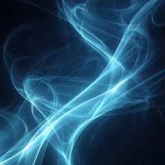 Obraz premium Light trails capture the essence of movement and energy in an abstract digital rendering at night
