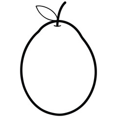 pear isolated on white background