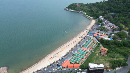 Aerial View of Kep Beach and Coastline in Southern Cambodia..