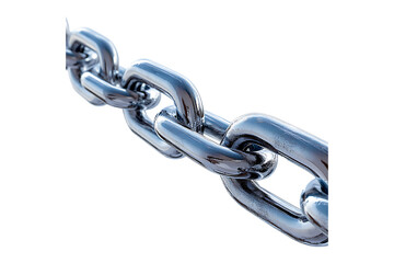 Metal Chain isolated on transparent background
